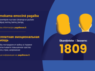Emocinę paramą galės gauti daugiau nuo karo nukentėjusių ukrainiečių