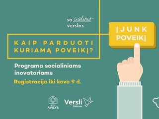 Kaip parduoti kuriamą poveikį? - dalyvių registracija