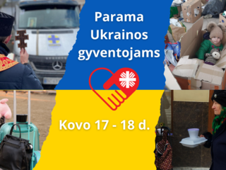 Caritas skelbia daiktų rinkimo iniciatyvą Ukrainos žmonėms kovo 17–18-ąją