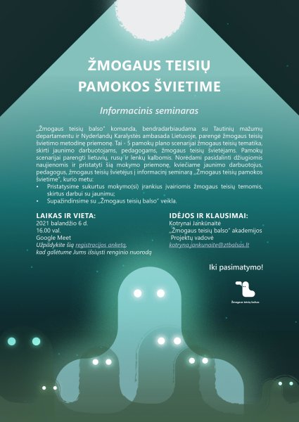 ŽMOGAUS TEISIŲ PAMOKOS ŠVIETIME