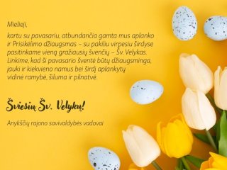 Sveikiname su Šv. Velykomis!