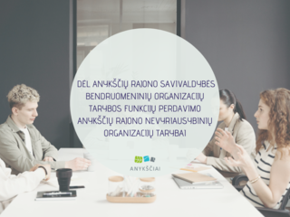DĖL ANYKŠČIŲ RAJONO SAVIVALDYBĖS BENDRUOMENINIŲ ORGANIZACIJŲ TARYBOS FUNKCIJŲ PERDAVIMO ANYKŠČIŲ...