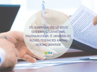 DĖL KOMPENSACIJOS UŽ BŪSTO SUTEIKIMĄ UŽSIENIEČIAMS, PASITRAUKUSIEMS IŠ UKRAINOS DĖL RUSIJOS...