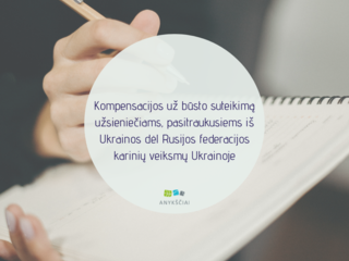 KOMPENSACIJOS UŽ BŪSTO SUTEIKIMĄ UŽSIENIEČIAMS, PASITRAUKUSIEMS IŠ UKRAINOS DĖL RUSIJOS...