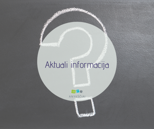 AKTUALI INFORMACIJA APIE COVID-19 SITUACIJĄ RAJONE