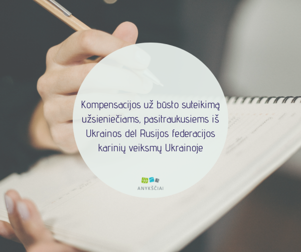 KOMPENSACIJOS UŽ BŪSTO SUTEIKIMĄ UŽSIENIEČIAMS, PASITRAUKUSIEMS IŠ UKRAINOS DĖL RUSIJOS...