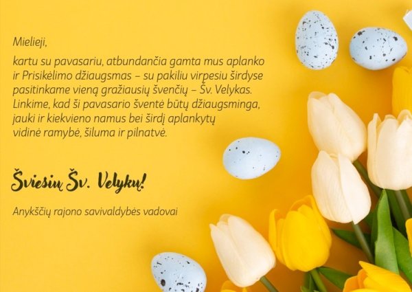Sveikiname su Šv. Velykomis!