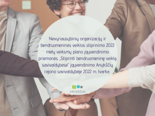 Nevyriausybinių organizacijų ir bendruomeninės veiklos stiprinimo 2022 metų veiksmų plano...