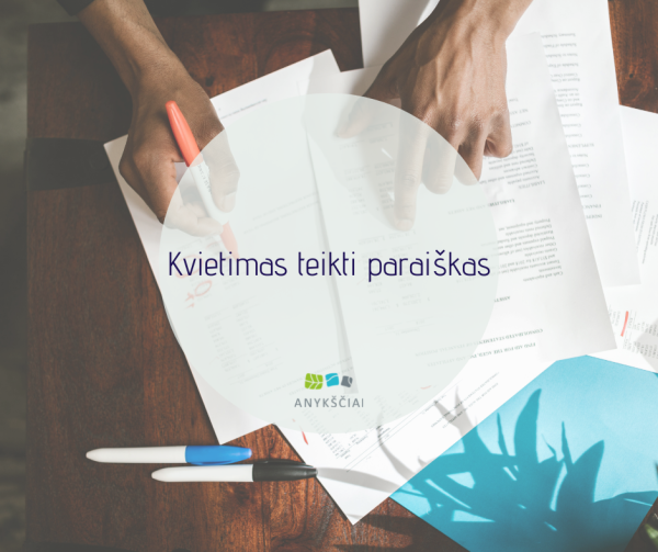 Kvietimas teikti paraiškas
