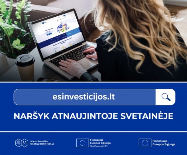 STARTAVO NAUJA ES INVESTICIJŲ ŽINIŲ PLATFORMA – ESinvesticijos.lt