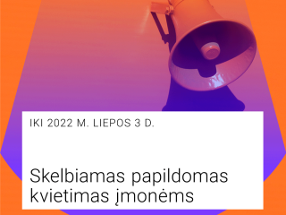 Projekte „Dizaino sparnai“ – papildomas kvietimas įmonėms iki 2022 m. liepos 3 d. ir nemokamos...