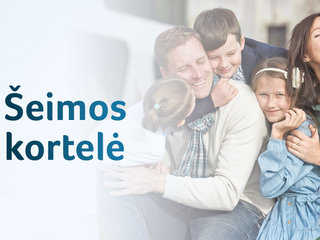Šeimos kortelė populiarėja: naudojasi dvi iš trijų į ją teisę turinčių šeimų