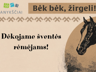 Šventės „Bėk bėk, žirgeli!" rėmėjai 