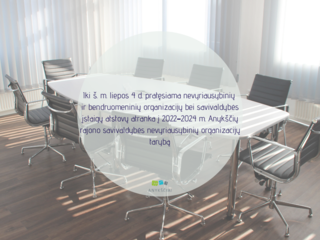 Iki š. m. liepos 4 d. pratęsiama nevyriausybinių ir bendruomeninių organizacijų bei savivaldybės...