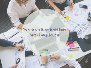 Parama smulkiam ir vidutiniam verslui Anykščiuose 
