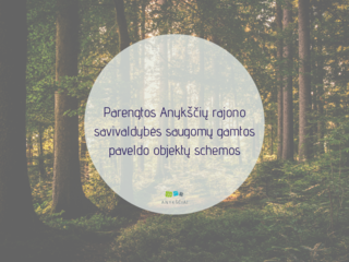 Parengtos Anykščių rajono savivaldybės saugomų gamtos paveldo objektų schemos