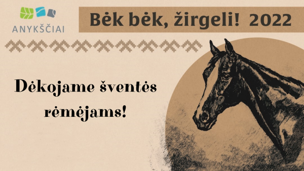 Šventės „Bėk bėk, žirgeli!" rėmėjai 