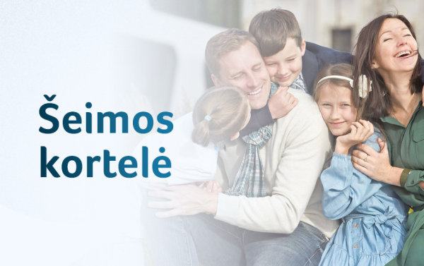 Šeimos kortelė populiarėja: naudojasi dvi iš trijų į ją teisę turinčių šeimų