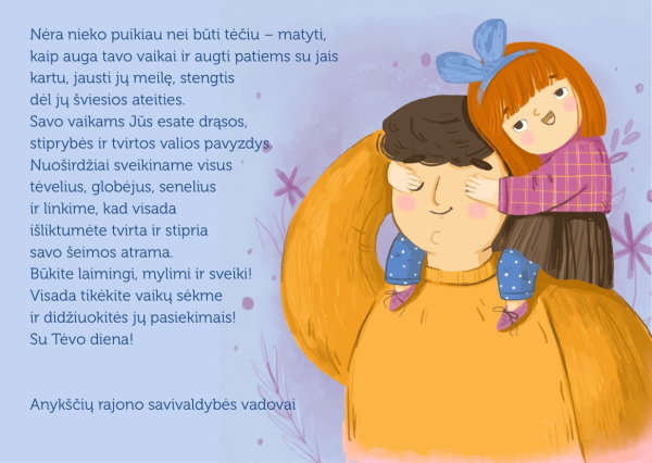Sveikinimas Tėvo dienos proga