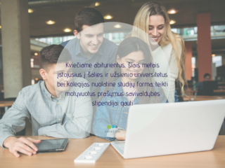 Kviečiame abiturientus, šiais metais įstojusius į šalies ir užsienio universitetus bei kolegijas...