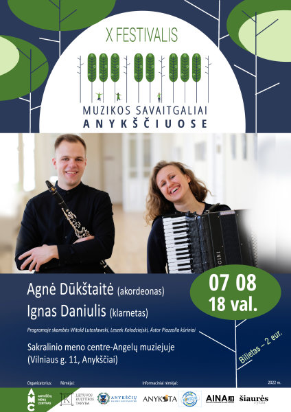 X FESTIVALIS  MUZIKOS SAVAITGALIAI ANYKŠČIUOSE: