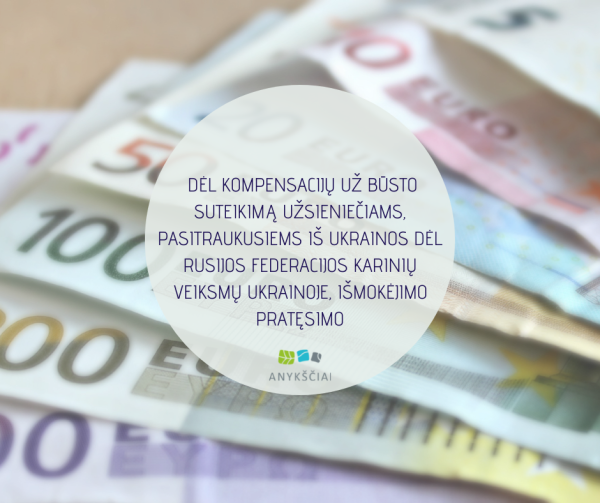 DĖL KOMPENSACIJŲ UŽ BŪSTO SUTEIKIMĄ UŽSIENIEČIAMS, PASITRAUKUSIEMS IŠ UKRAINOS DĖL RUSIJOS...