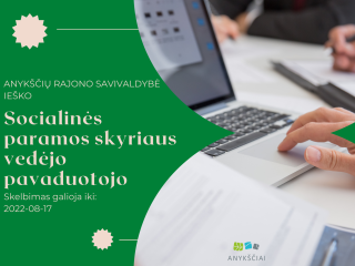 Darbo skelbimas
