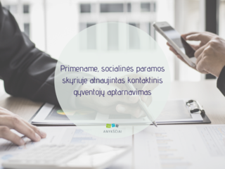 Primename, socialinės paramos skyriuje atnaujintas kontaktinis gyventojų aptarnavimas