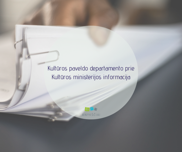 Kultūros paveldo departamento prie Kultūros ministerijos informacija