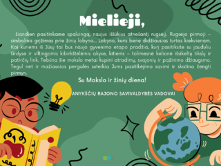 Sveikiname Mokslo ir žinių dienos proga!