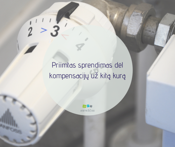 Priimtas sprendimas dėl kompensacijų už kitą kurą