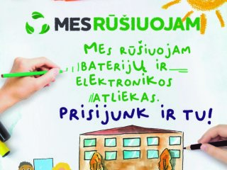 JAU VIENUOLIKTUS METUS STARTUOJANTIS APLINKOSAUGOS PROJEKTAS - „MES RŪŠIUOJAM“