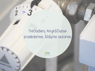 Trečiadienį Anykščiuose pradedamas šildymo sezonas