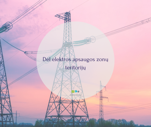 Dėl elektros apsaugos zonų teritorijų