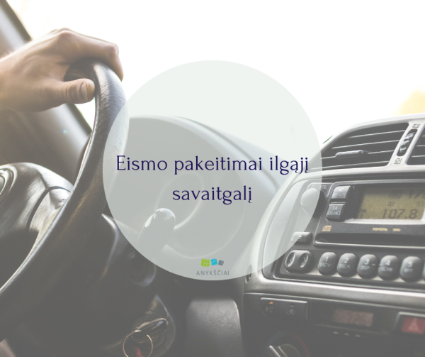 Eismo pakeitimai ilgąjį savaitgalį