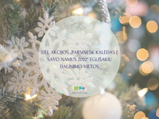 DĖL AKCIJOS „PARSINEŠK KALĖDAS Į SAVO NAMUS 2022“ EGLIŠAKIŲ DALINIMO VIETOS