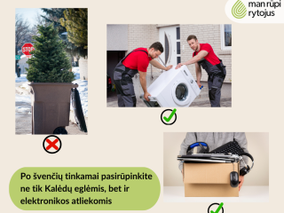 Po švenčių tinkamai pasirūpinti būtina ne tik Kalėdų eglėmis, bet ir elektronikos atliekomis