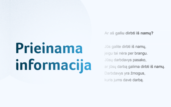 Žmonėms su negalia svarbiausia informacija – lengvai suprantama kalba ir lietuvių gestų kalba
