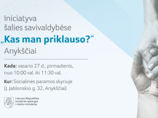 Iniciatyva šalies savivaldybėse „Kas man priklauso?“