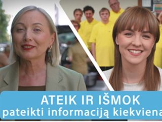 ATEIK IR IŠMOK parengti kiekvienam prieinamą informaciją!