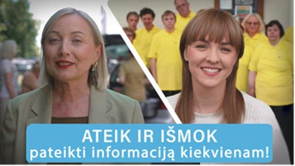 ATEIK IR IŠMOK parengti kiekvienam prieinamą informaciją!