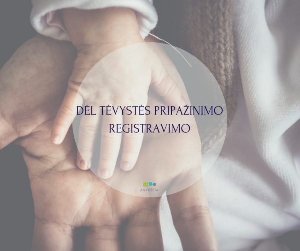 DĖL TĖVYSTĖS PRIPAŽINIMO REGISTRAVIMO