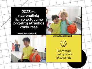 Kvietimas teikti paraiškas nacionaliniams fizinio aktyvumo projektams