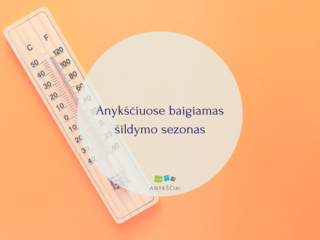 Anykščiuose baigiamas šildymo sezonas