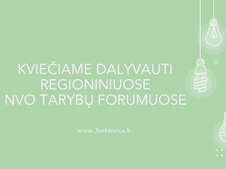 Regioniniai NVO forumai 2023