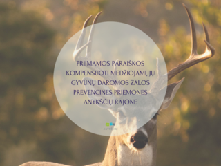 PRIIMAMOS PARAIŠKOS KOMPENSUOTI MEDŽIOJAMŲJŲ GYVŪNŲ DAROMOS ŽALOS PREVENCINES PRIEMONES ANYKŠČIŲ...