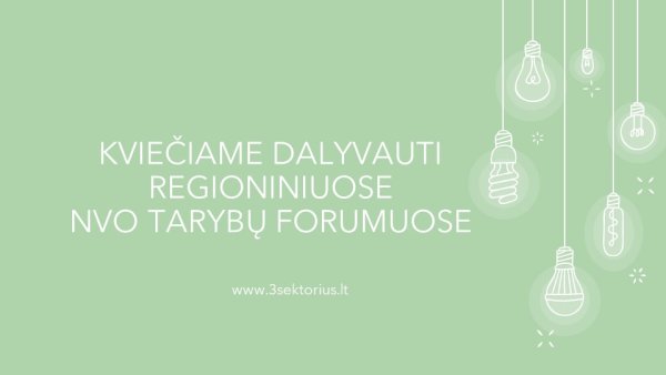 Regioniniai NVO forumai 2023