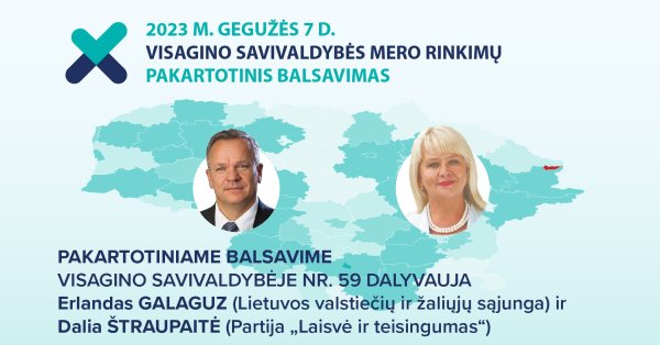 PRASIDEDA PAKARTOTINIS BALSAVIMAS IŠ ANKSTO VISAGINO SAVIVALDYBĖS MERO RINKIMUOSE
