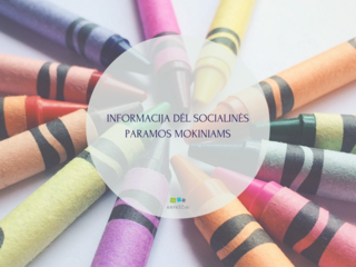 INFORMACIJA DĖL SOCIALINĖS PARAMOS MOKINIAMS