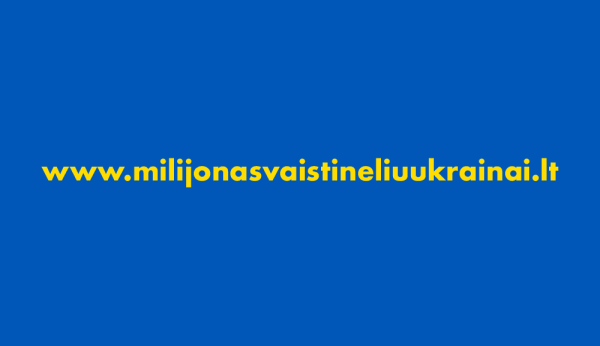Prasideda ambicinga akcija „Milijonas vaistinėlių Ukrainai“